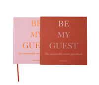 Be My Guest - Guest Book - Rust/Pink