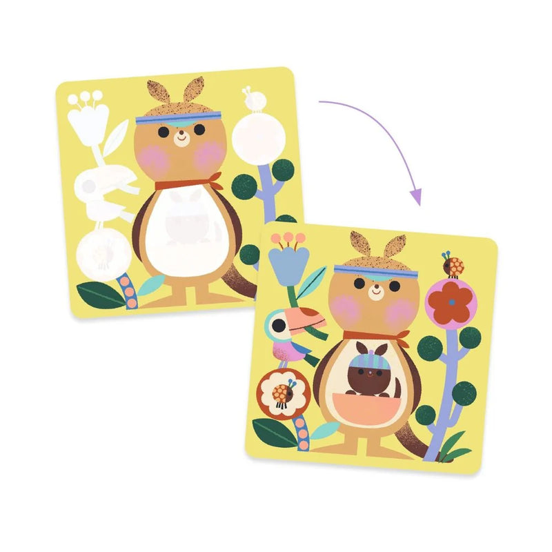 Djeco Magic Peakaboo Baby Animals