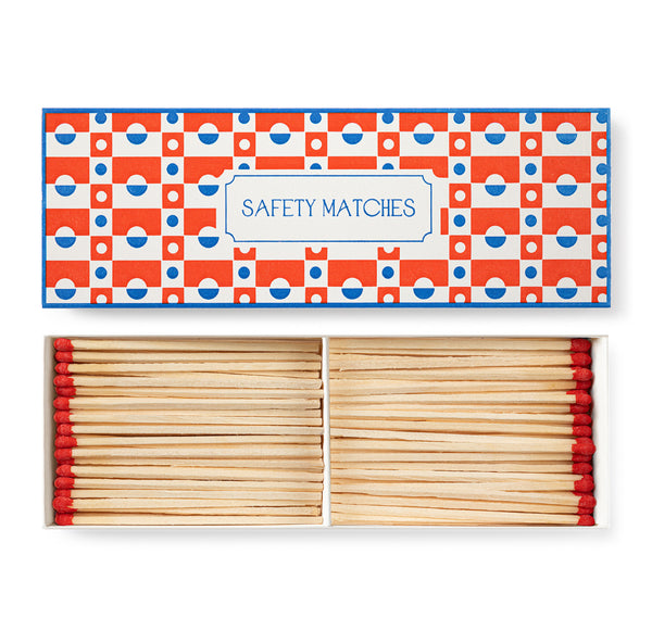 Block Pattern Blue Matches