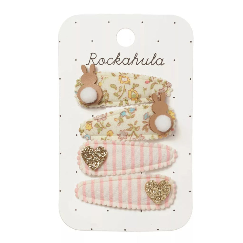 Petal Bunny Fabric Clip Set