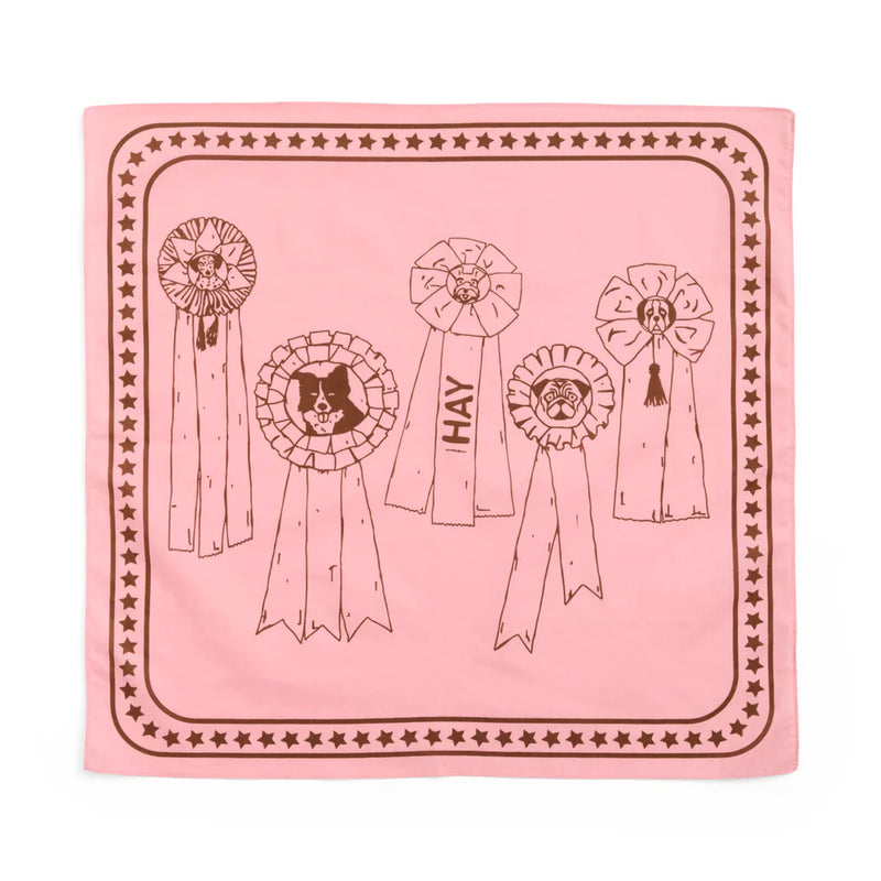 Dogs Scarf (Recycled) - Pink