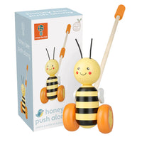 Wooden Push Along Honey Bee