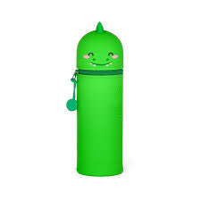 2 in 1 Silicone Pencil Case - Kawaii Dino