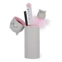2 in 1 Silicone Pencil Case - Kawaii Kitty