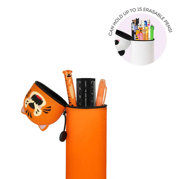 2 in 1 Silicone Pencil Case - Kawaii Tiger