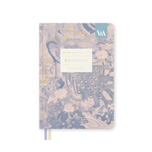 Ohh Deer Peacock Fabric Hardback Notebook (B6) (13607)