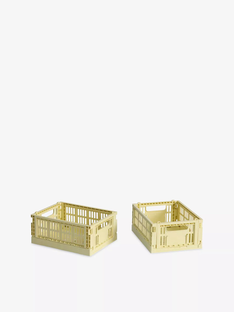 Crate Mini-Set of 2 - Light Yellow