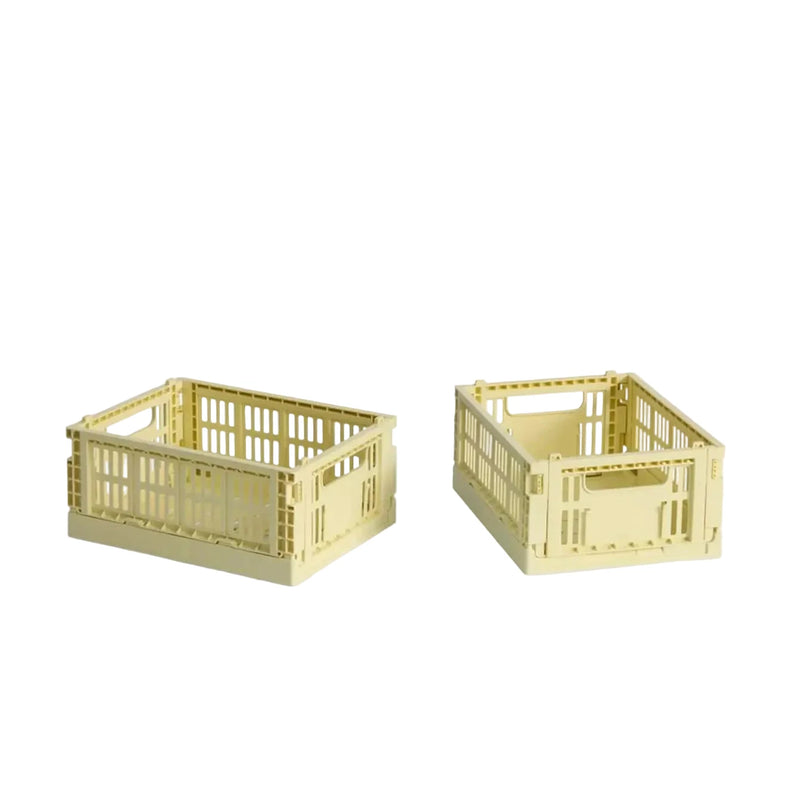 Crate Mini-Set of 2 - Light Yellow