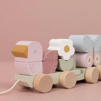 Stacking Train - Flowers and Butterflies