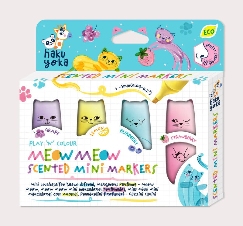 Haku Yoka Meow Meow Scented Mini Markers