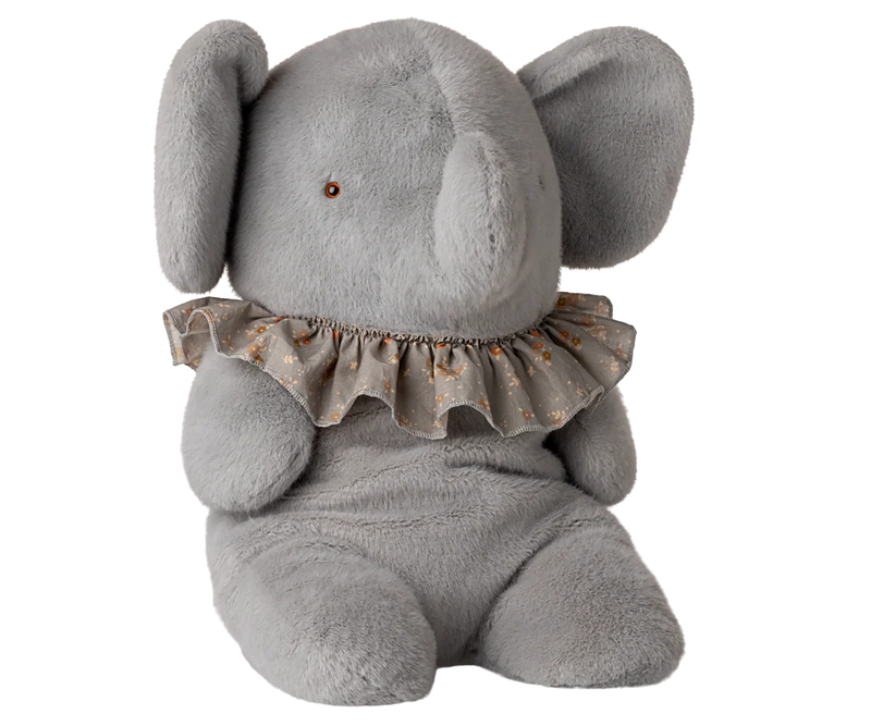 Elephant Plush - Big - Blue/Grey