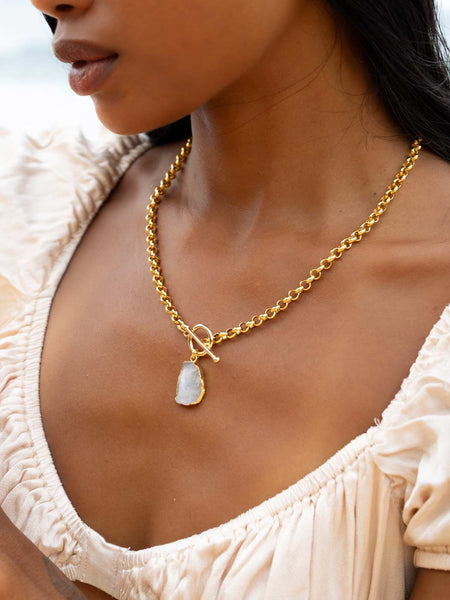 Deity Moonstone Necklace