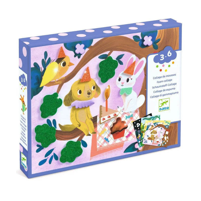 Djeco Foam Collage - Sparkling Parties