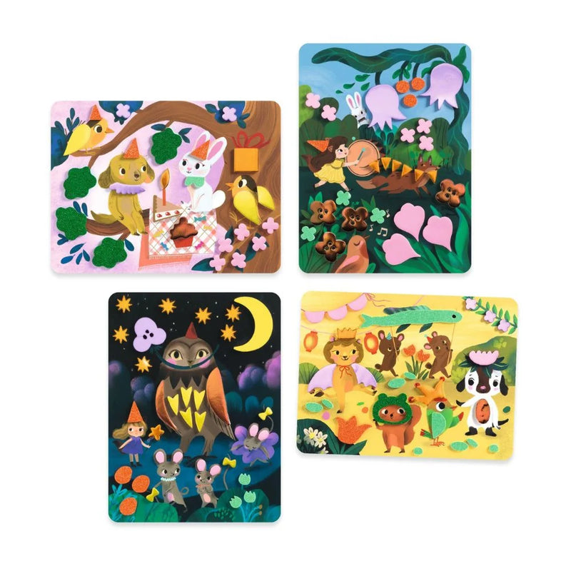 Djeco Foam Collage - Sparkling Parties