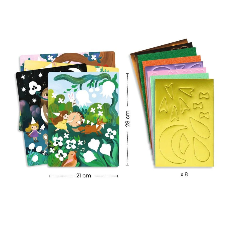 Djeco Foam Collage - Sparkling Parties