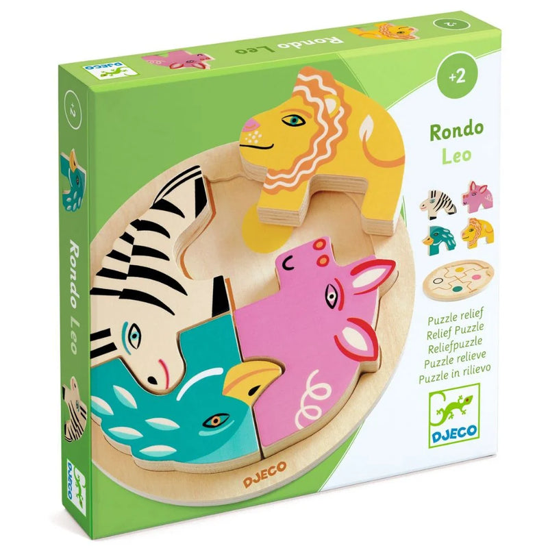 Djeco Rondo Leo Wooden Puzzle