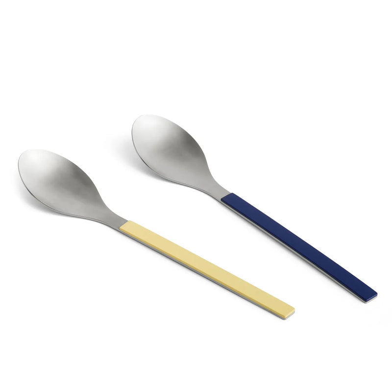 MVS Serving Spoons - Set of 2 - Dark Blue and Yellow