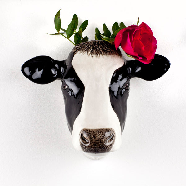 Friesian Cow Wall Vase Large
