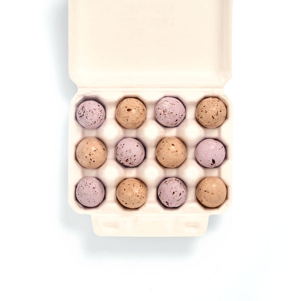 12 Chocolate Lovebird Eggs