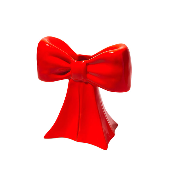 Bow Vase - Red