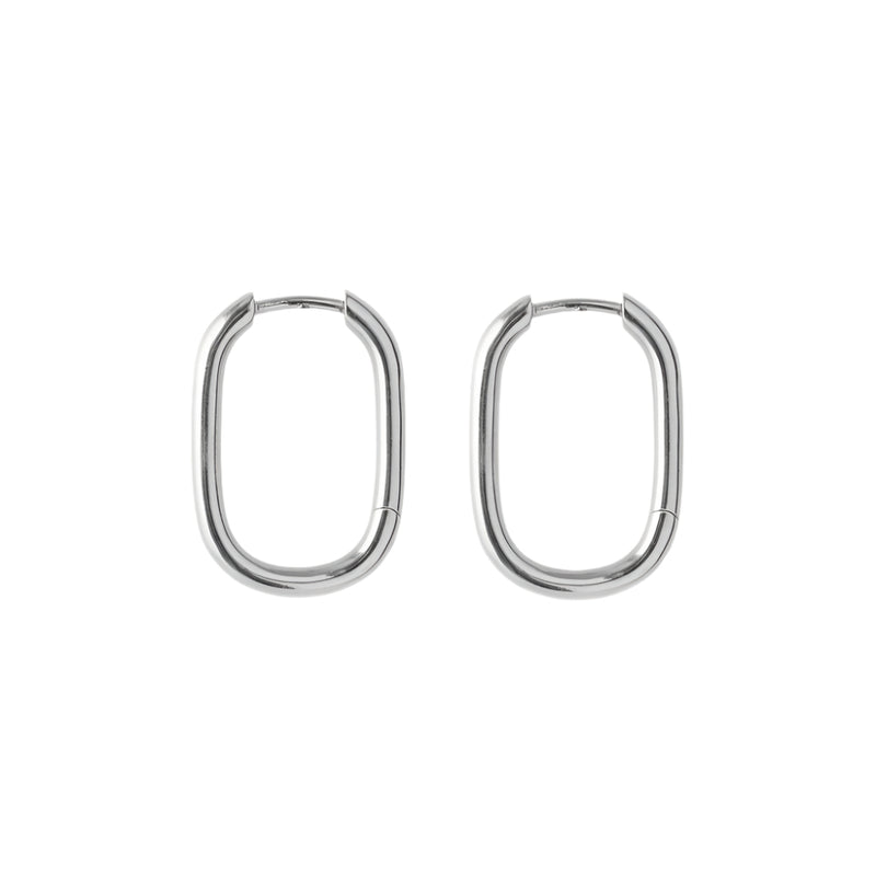 Soft Edge Huggies - Silver