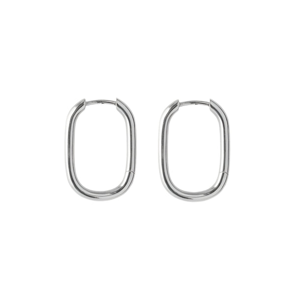 Soft Edge Huggies - Silver