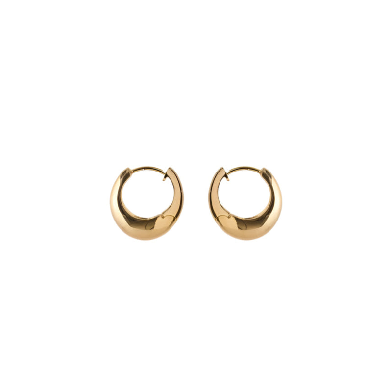 Mini Globe Huggies - Gold Plated