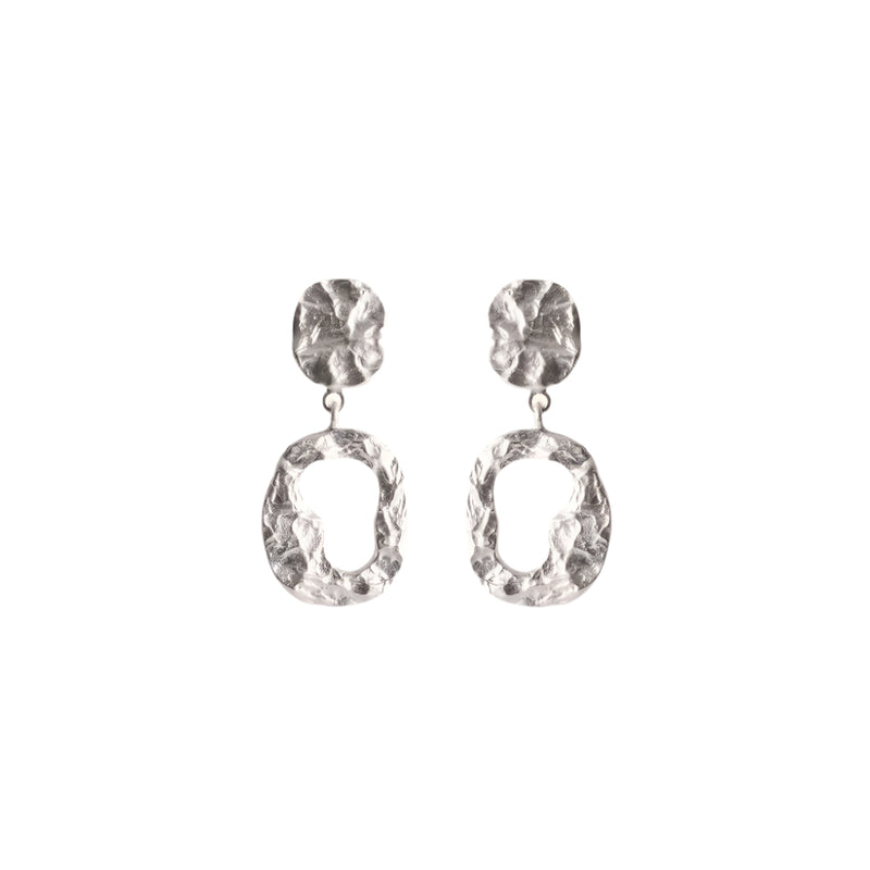 Cloud Earrings - Silver