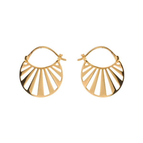 Small Misty Light Earrings - Gold Plated