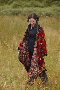 Dragon Rust Velvet Grand Kimono