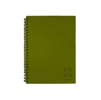 A4 Spiral Bound Sketchbook - Khaki