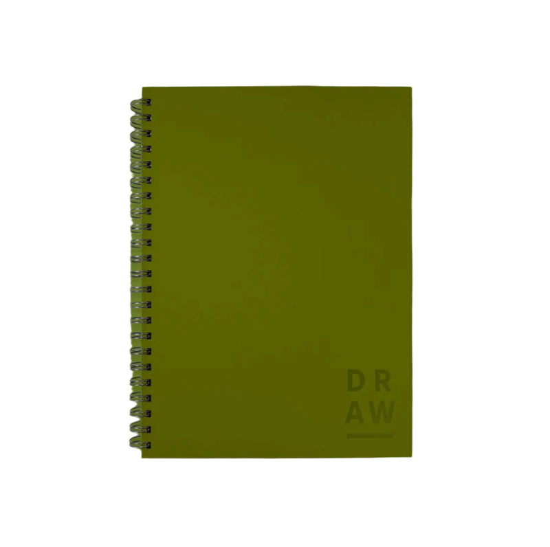 A4 Spiral Bound Sketchbook - Khaki