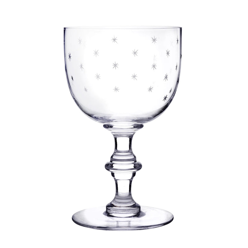 Wine Goblets with Stars Design - Set of 4
