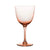 Rose Wine Glasses with Stars Design - Set of 4