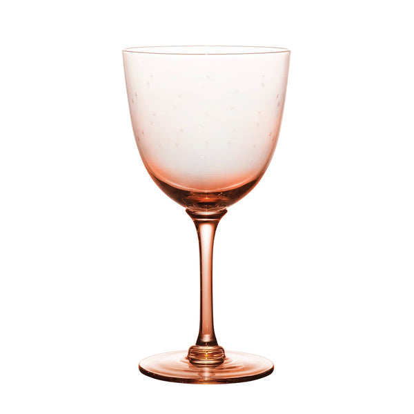 The Vintage List - Rose Wine Glasses - Stars Design (set of 4)
