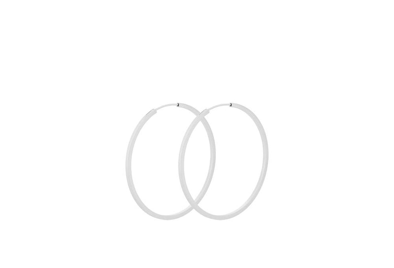 Small Orbit Hoops - Silver
