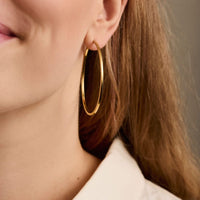 Orbit Hoops - Gold Plated