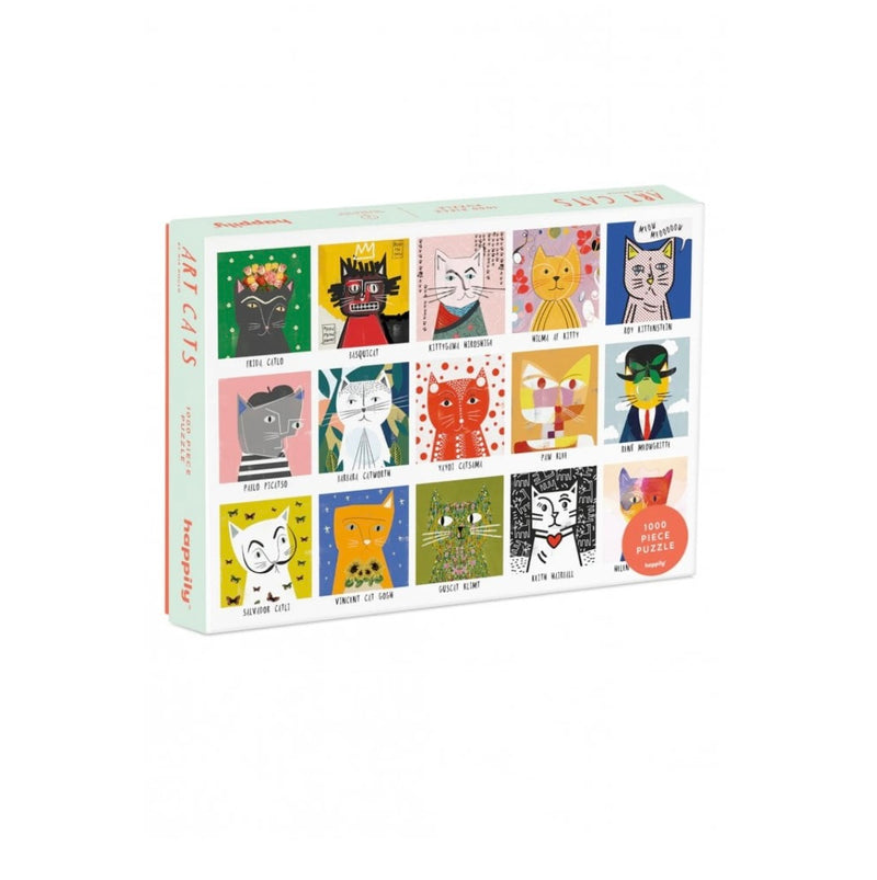 Happily Puzzle - Art Cats by Nia Gould