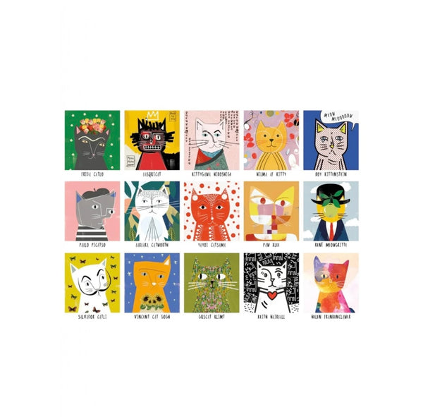 Happily Puzzle - Art Cats by Nia Gould