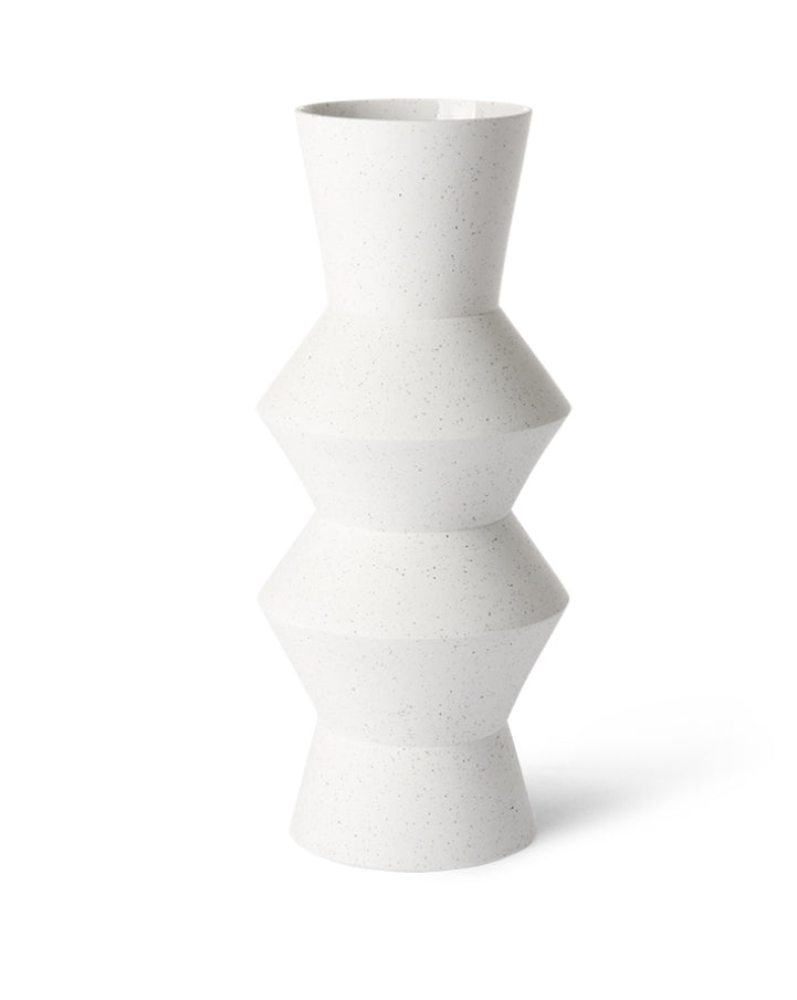 Speckled Clay Vase - Angular Large