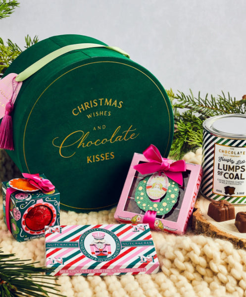 The Chocolate Gift Company - The stunning hat box - green