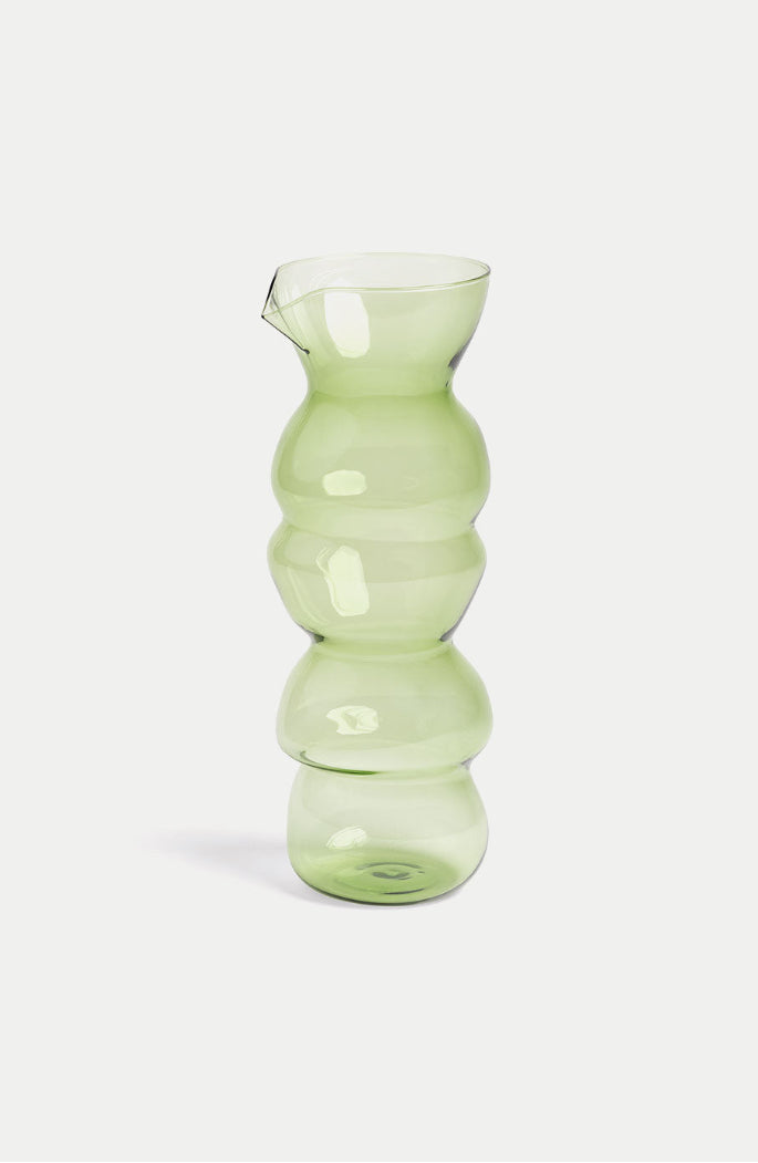 Glass Totem Carafe - Green