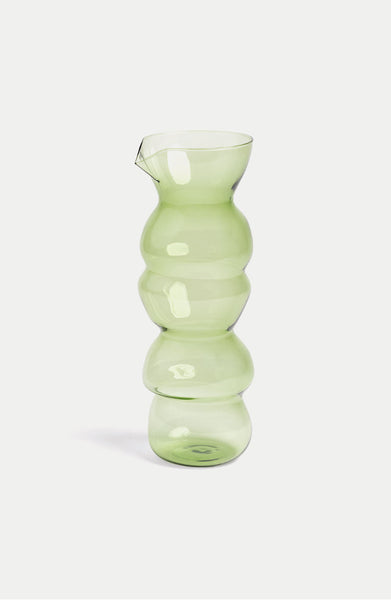 Glass Totem Carafe - Green