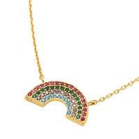 Full Rainbow Necklace - Gold Plated