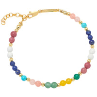 Multi Colour Gemstone Bracelet