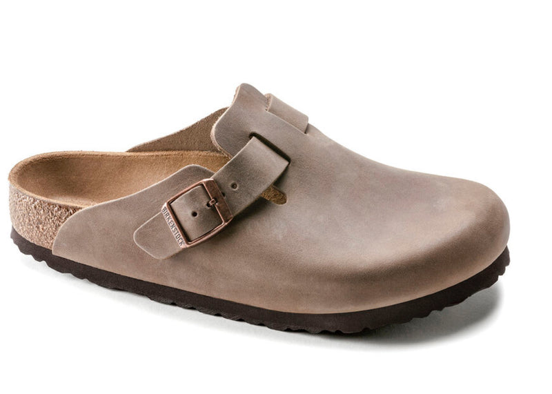 Birkenstock - Oiled Leather Boston Clog - Tobacco Brown
