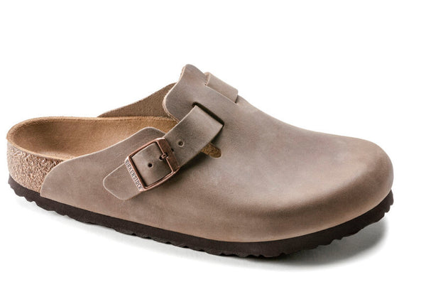 Birkenstock - Oiled Leather Boston Clog - Tobacco Brown