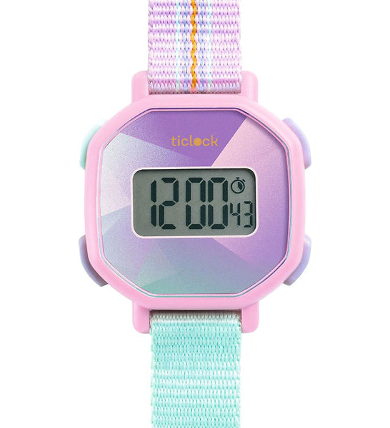 Purple Prisma Digital Watch