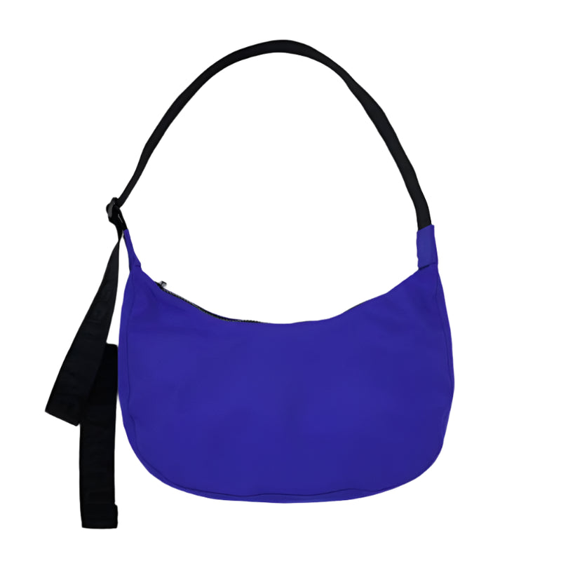 Medium Nylon Crescent Bag - Lapis