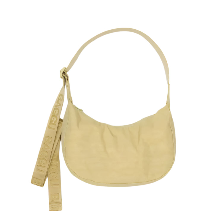 Small Nylon Crescent Bag - Butter